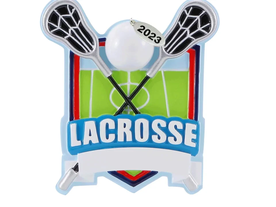 Prime Home La Crosse Ornamement, La Crosse Player Gifts, La Crosse Christmas Tree Ornaments, Can Be Personalized - Includes 2023 Hangtag and Gift Box (Lacrosse)