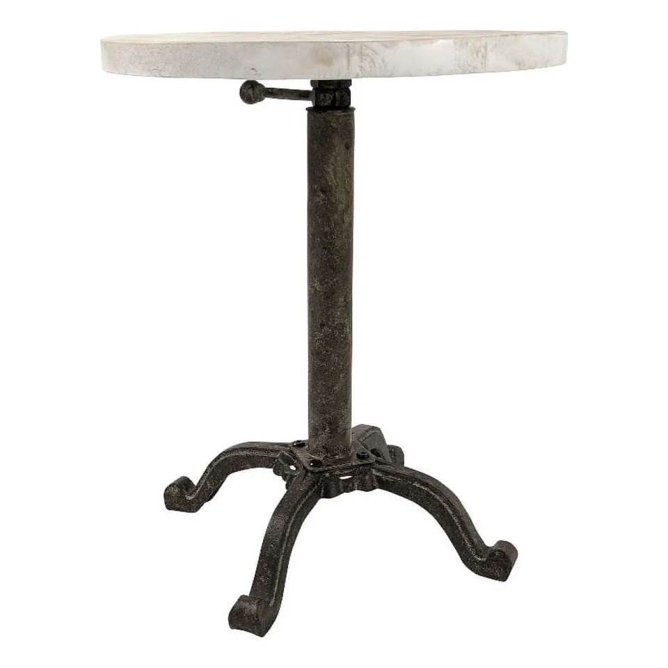 Safe Carolina Classics Colton Adjustable Vintage Table in Natural Driftwood/Aged Iron