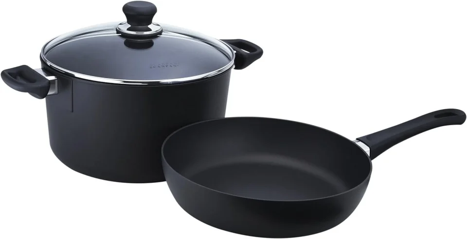 Supreme Baking Classic 3Pc Nonstick Cookware Set, Set Of 3, Black