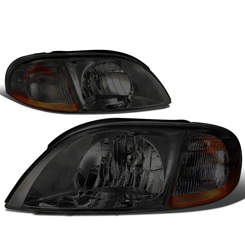 Select 1999-2003 d Windstar Headlight Headlamp Lamps Left + Right Smoked Amber