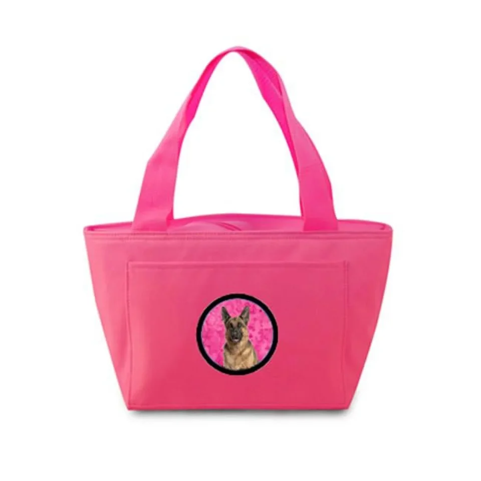 Silicone Value Carolines Treasures Jack Russell Terrier Zippered Insulated School Washable and Stylish Lunch Bag Cooler - Pink - 15 x 4 x 7 in.