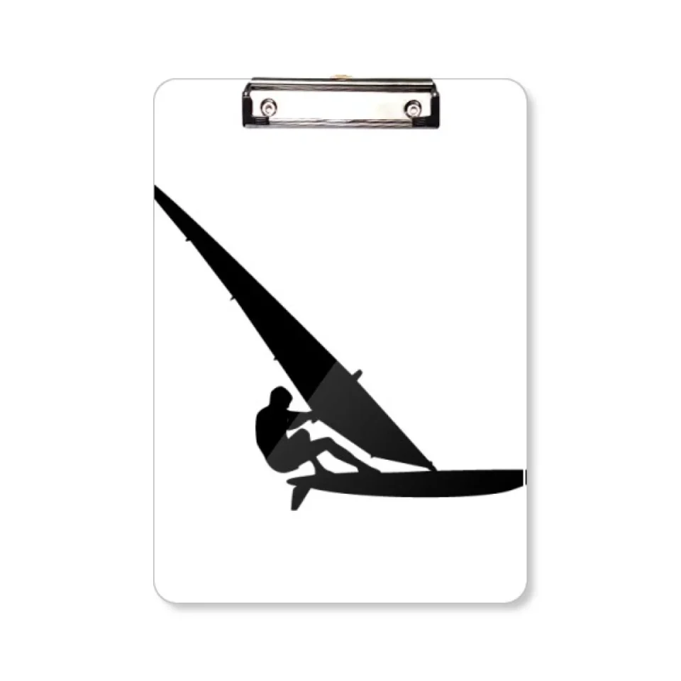 Portable Sports Surfing Sailboat Player Clipboard Folder Writing Pad Backing Plate A4