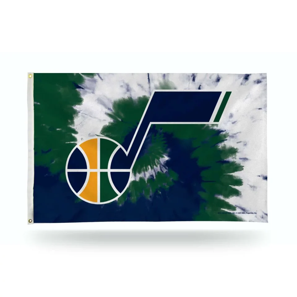 Prime Utah NBA Jazz Bold Tie Dye Design 3x5 Indoor/Outdoor Banner Flag