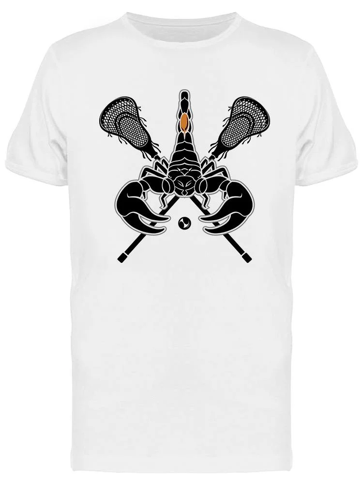 Baking Scorpion Lacrosse Mascot T-Shirt Men -Image by Shutterstock, Male XX-Large