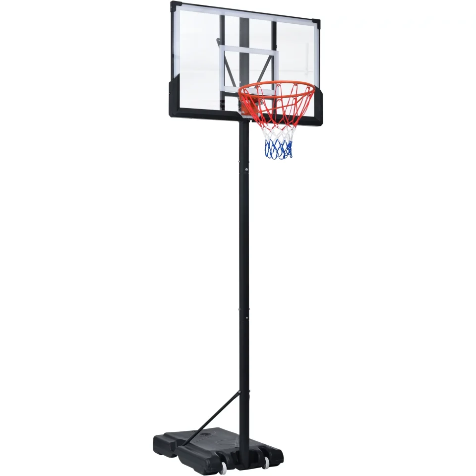 Pure Multi-Purpose Portable Basketball Hoop 4.76-10ft Height Adjustable with LED Basketball Hoop Lights, for Youth Adults