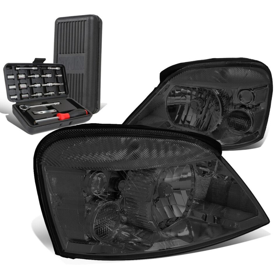 Essential Polished 2004-2007 d Freestar Monterey Smoked/Clear Signal Headlight Lamp+Tool Box