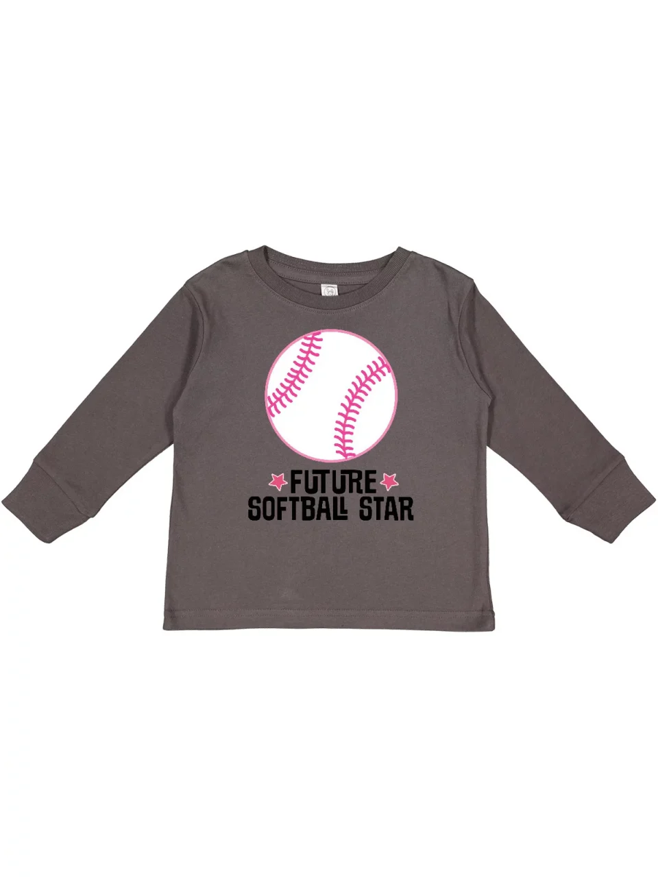 Polished Inktastic Future Softball Star Sports Girls Long Sleeve Toddler T-Shirt