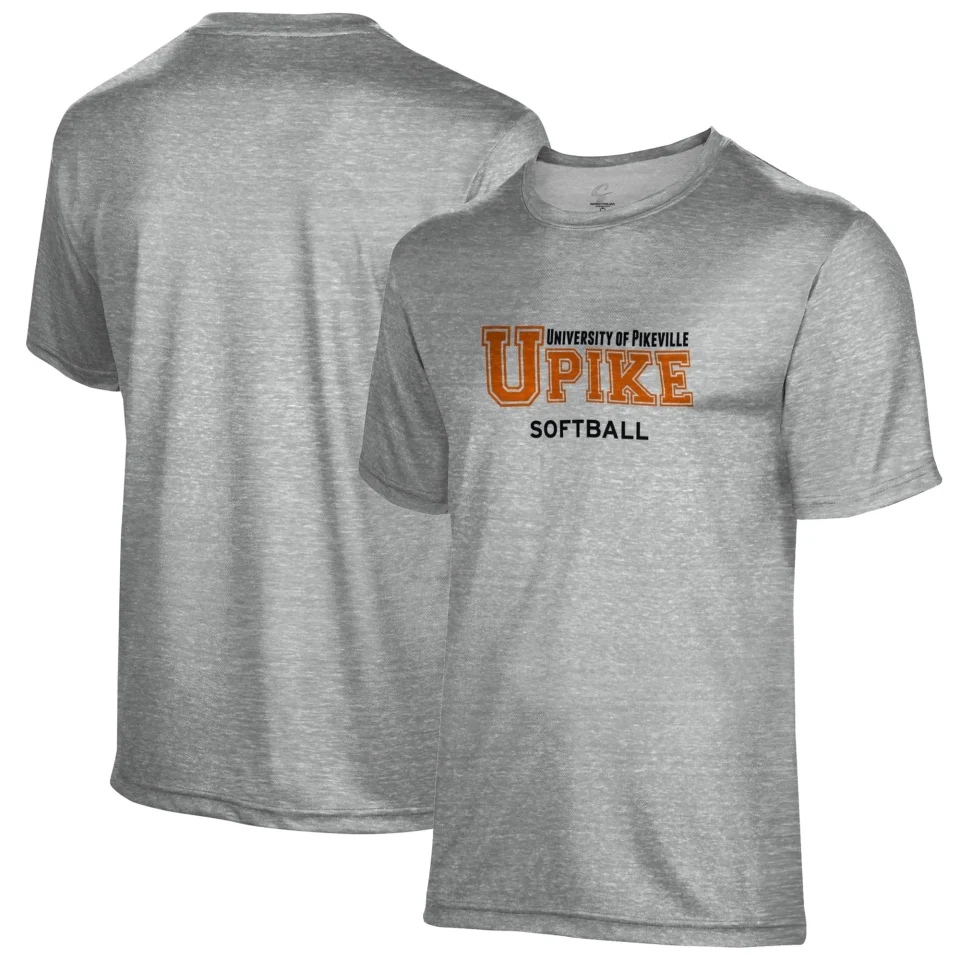 Select Top-Rated Men's Gray Pikeville Bears Softball Name Drop T-Shirt