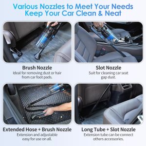 Pure NIKCOSMK Car Cleaning Kit. 17pcs Car Detailing Kit Interior Cleaner. Car Interior Cleaning Kit with Handheld Car Vacuum. Car Detailing Brushes