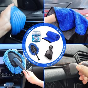 Pure NIKCOSMK Car Cleaning Kit. 17pcs Car Detailing Kit Interior Cleaner. Car Interior Cleaning Kit with Handheld Car Vacuum. Car Detailing Brushes