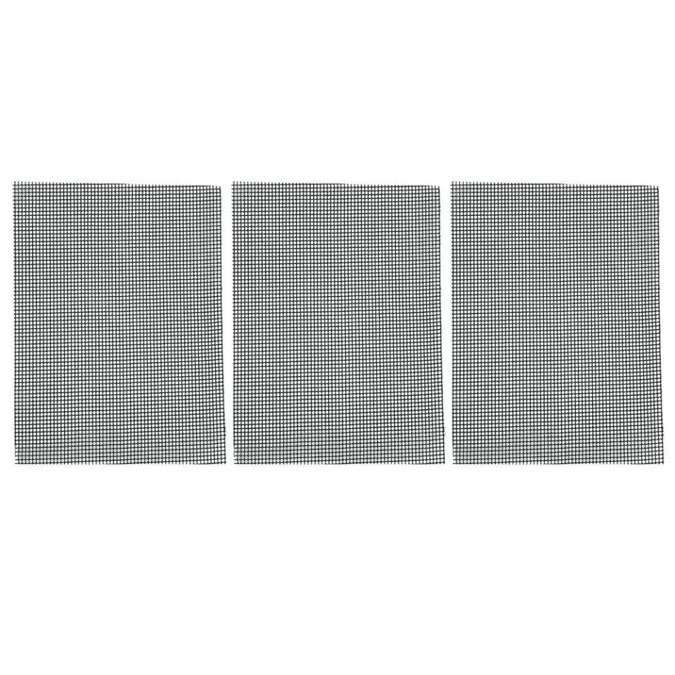 Value Dekaim 3Pcs Grill mesh mat, Nonstick Mesh Grilling Mats and Barbecue Accessories BBQ Grilling Liner Mesh Mat Sheet Barbecue Tools(??36*42cm)