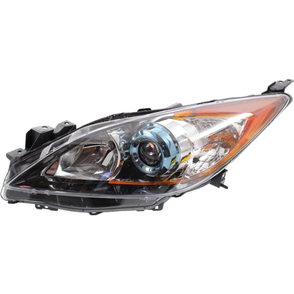 Ceramic Headlight For 2012-2013 Mazda 3 Hatchback or Sedan Left With Bulb