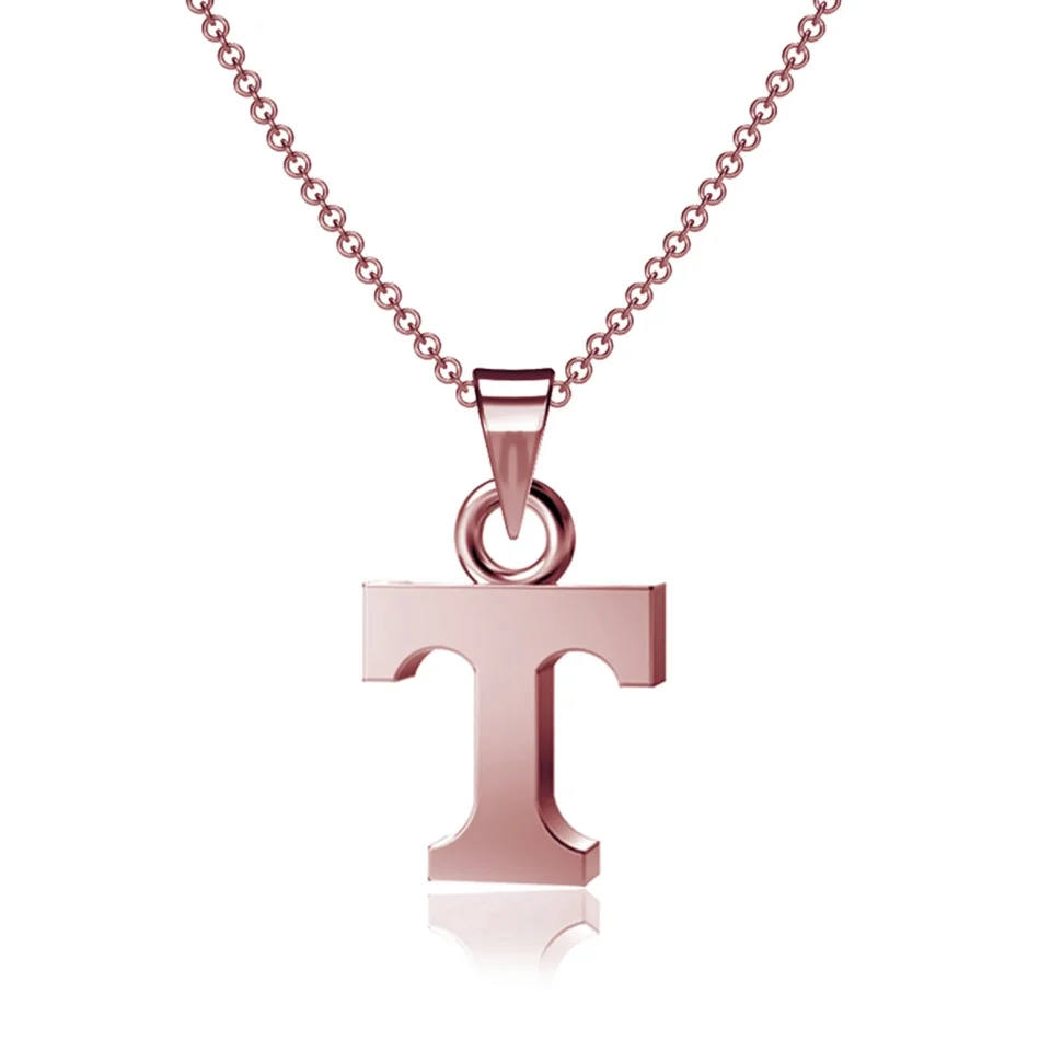 Safe Non-Toxic Dayna Designs Tennessee Volunteers Rose Gold Pendant Necklace